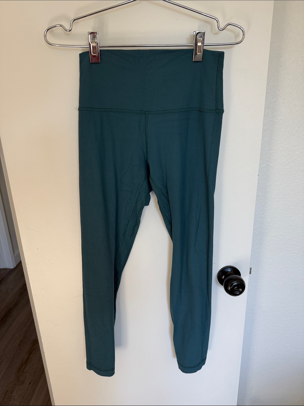 lululemon athletica High-Rise Ribbed Leggings - Teal Green